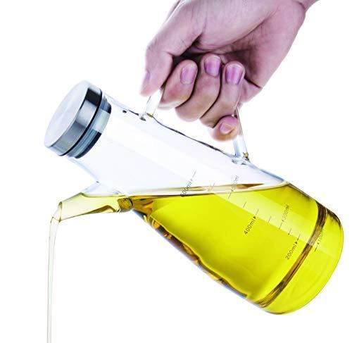Borosilicate Glass Oil Bottle with Handle | 650 ml