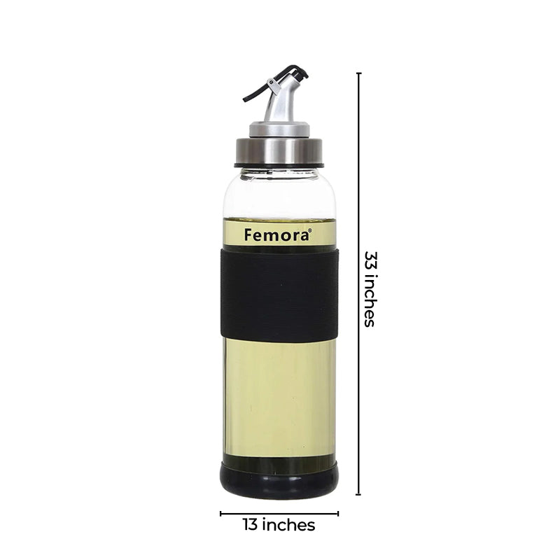 Borosilicate Glass Oil Dispenser with Lid | 1L