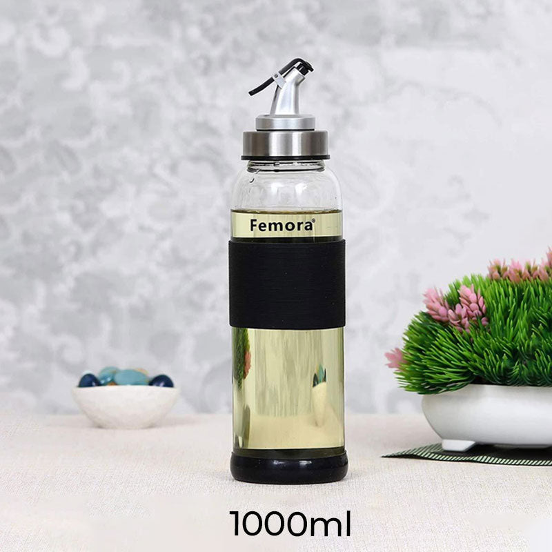 Borosilicate Glass Oil Dispenser with Lid | 1L