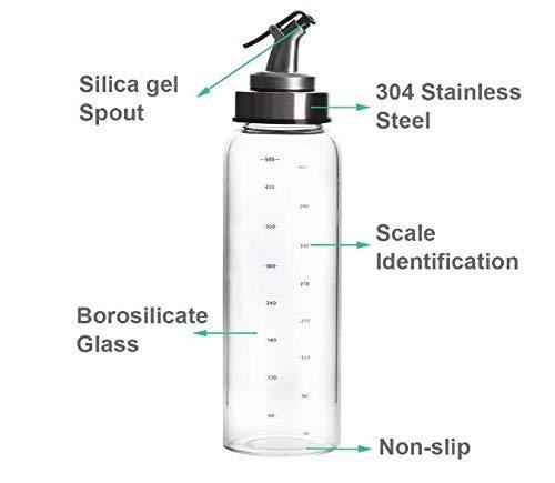 Borosilicate Glass Oil Dispenser with Lid | 1L