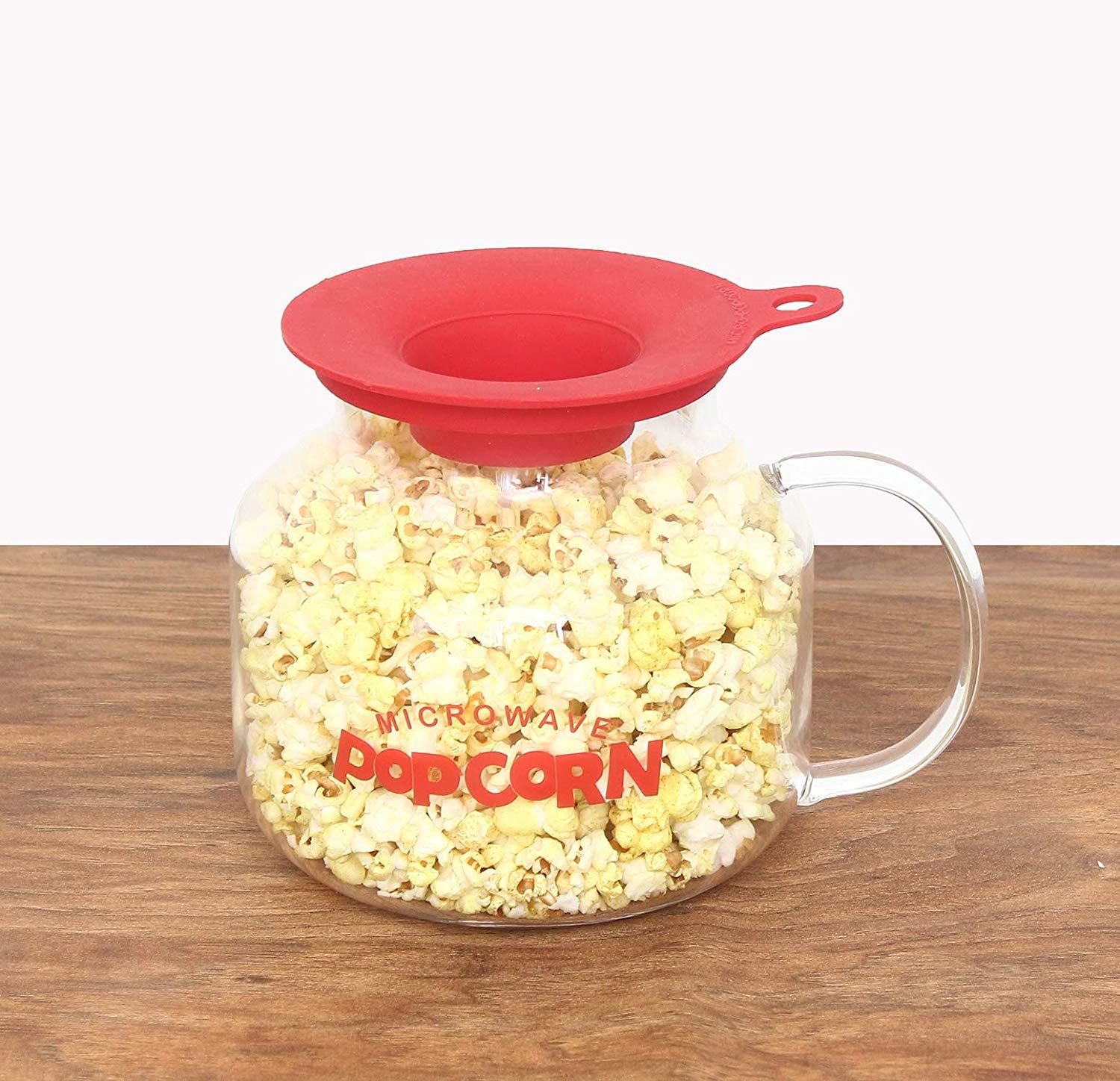 Borosilicate Glass Microwave Safe Popcorn Maker | 2L