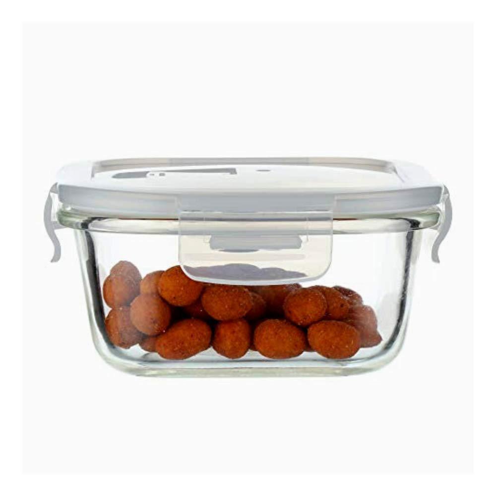 Borosilicate Glass Square Food Storage Container with Air Vent Lid | 300ml, 500 ml, 800ml