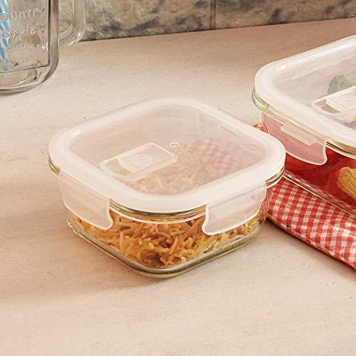 Borosilicate Square Glass Food Storage Container with Air Vent Lid | 800 ml