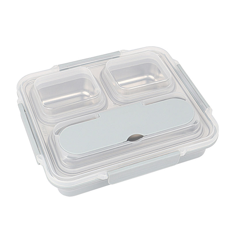 High Stainless Steel Lunch Box | 3 Compartments