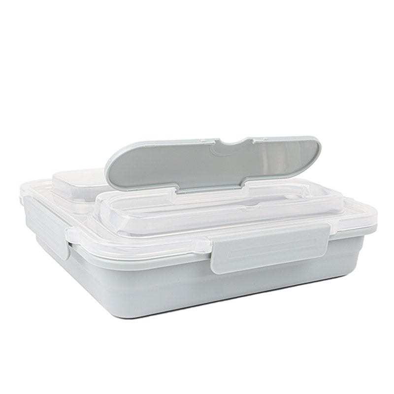 High Stainless Steel Lunch Box | 3 Compartments