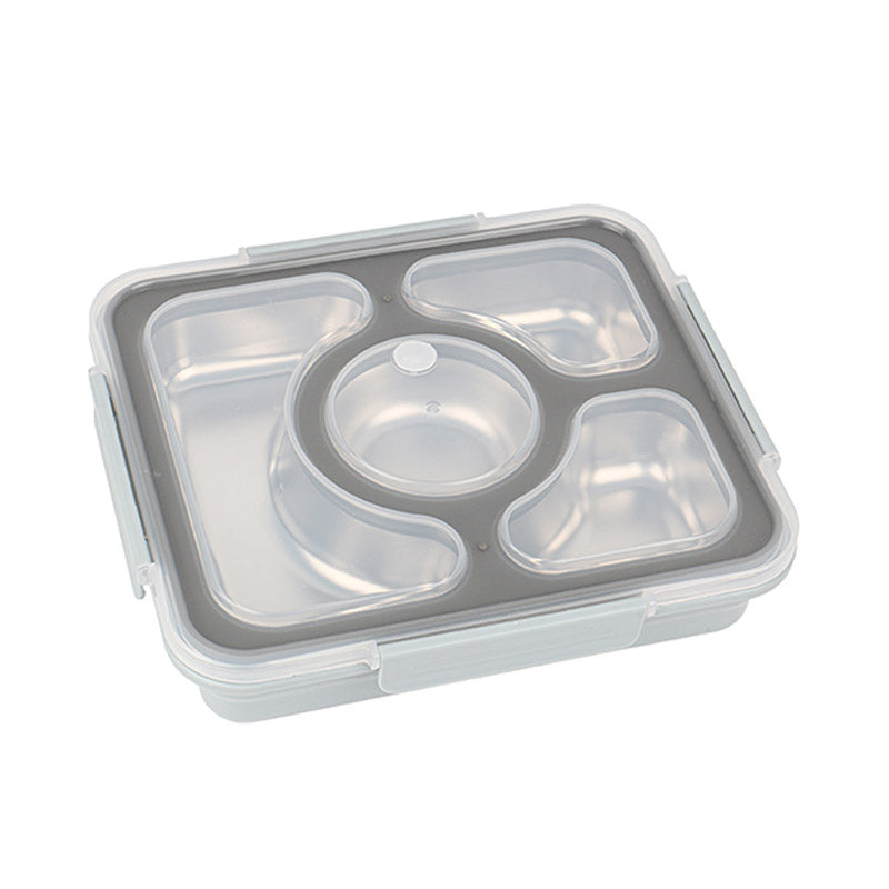 High Stainless Steel Lunch Box | 4 Compartments