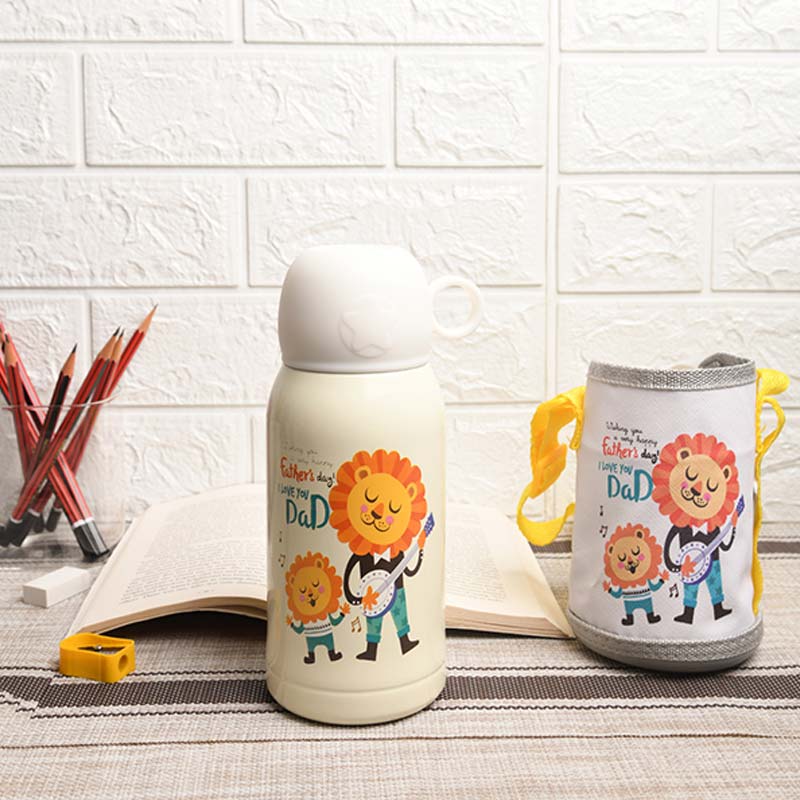Thermos Flask Vacuum Insulated Stainless Steel Hot & Cold Water Bottle With Bag | 550ML