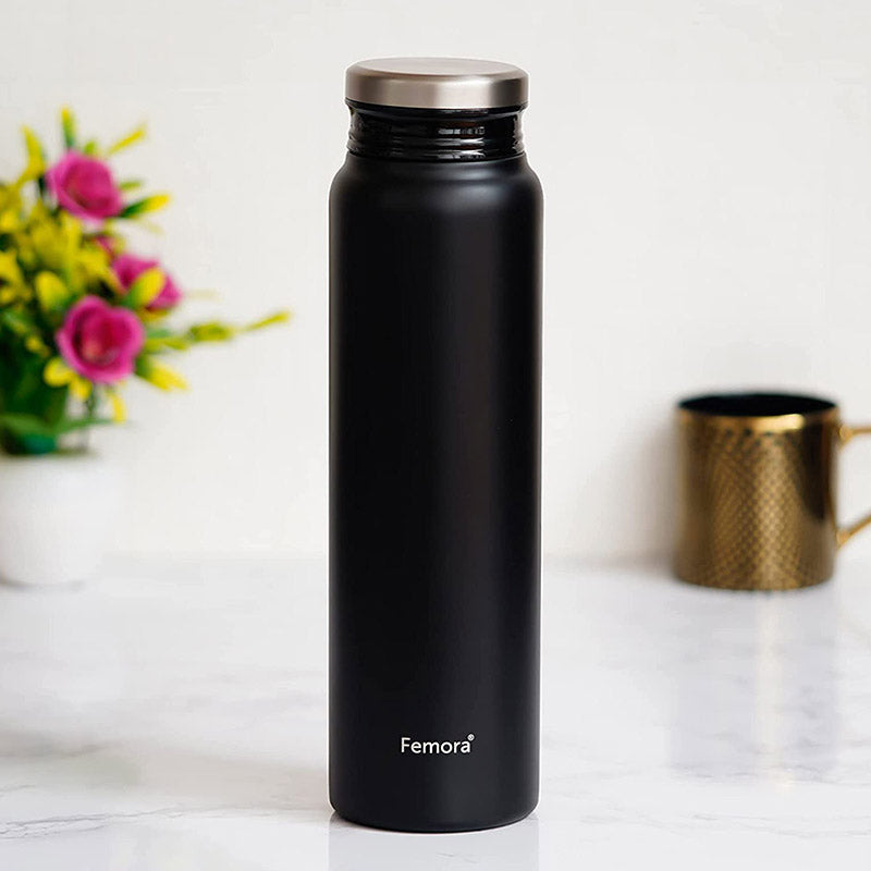 Modern Black  ThermoSteel Vacuum Stainless Steel Bottle | 750 ML
