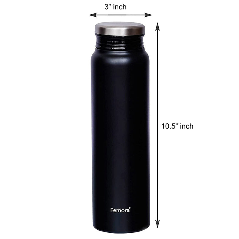 Modern Black  ThermoSteel Vacuum Stainless Steel Bottle | 750 ML