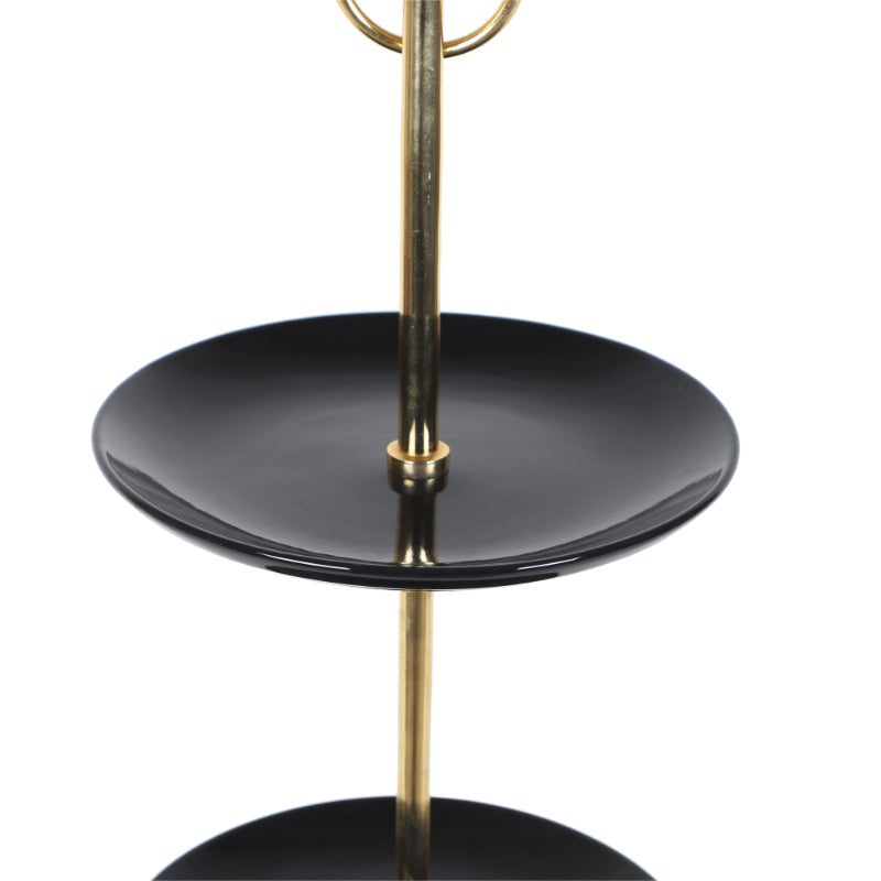 Three Layer Black Ceramic Platter