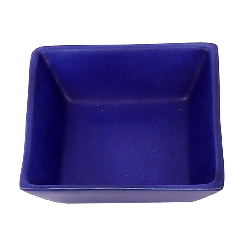 Blue Square Ceramic Snacks Bowl | Set of 3