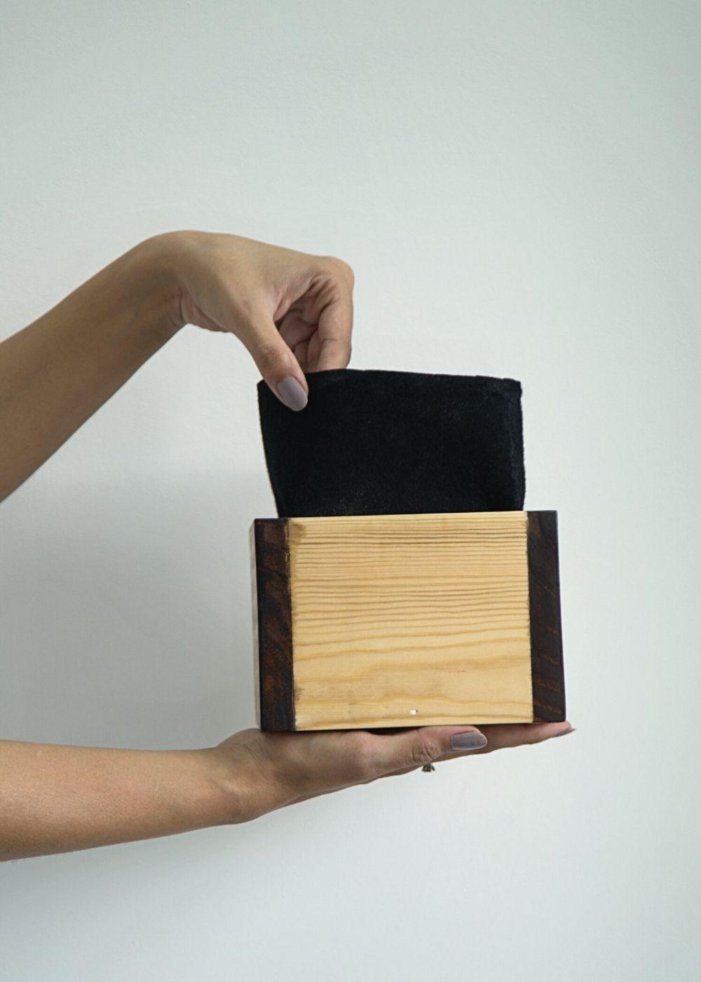 Cube Planter in Pine Wood | 4"