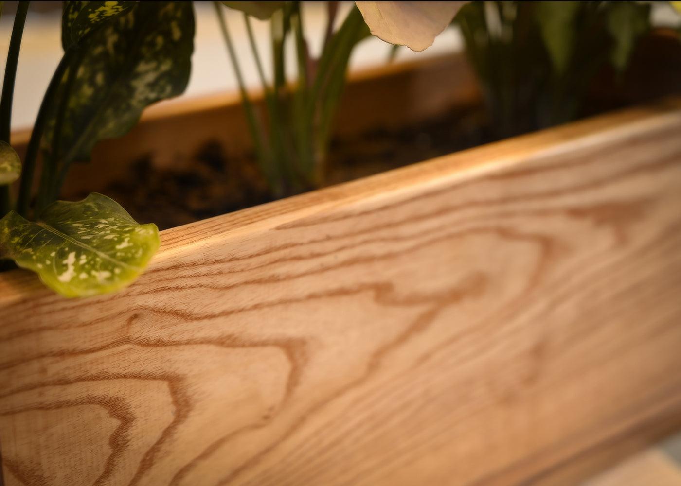 Planter Tray in Pine Wood | Natural Finish