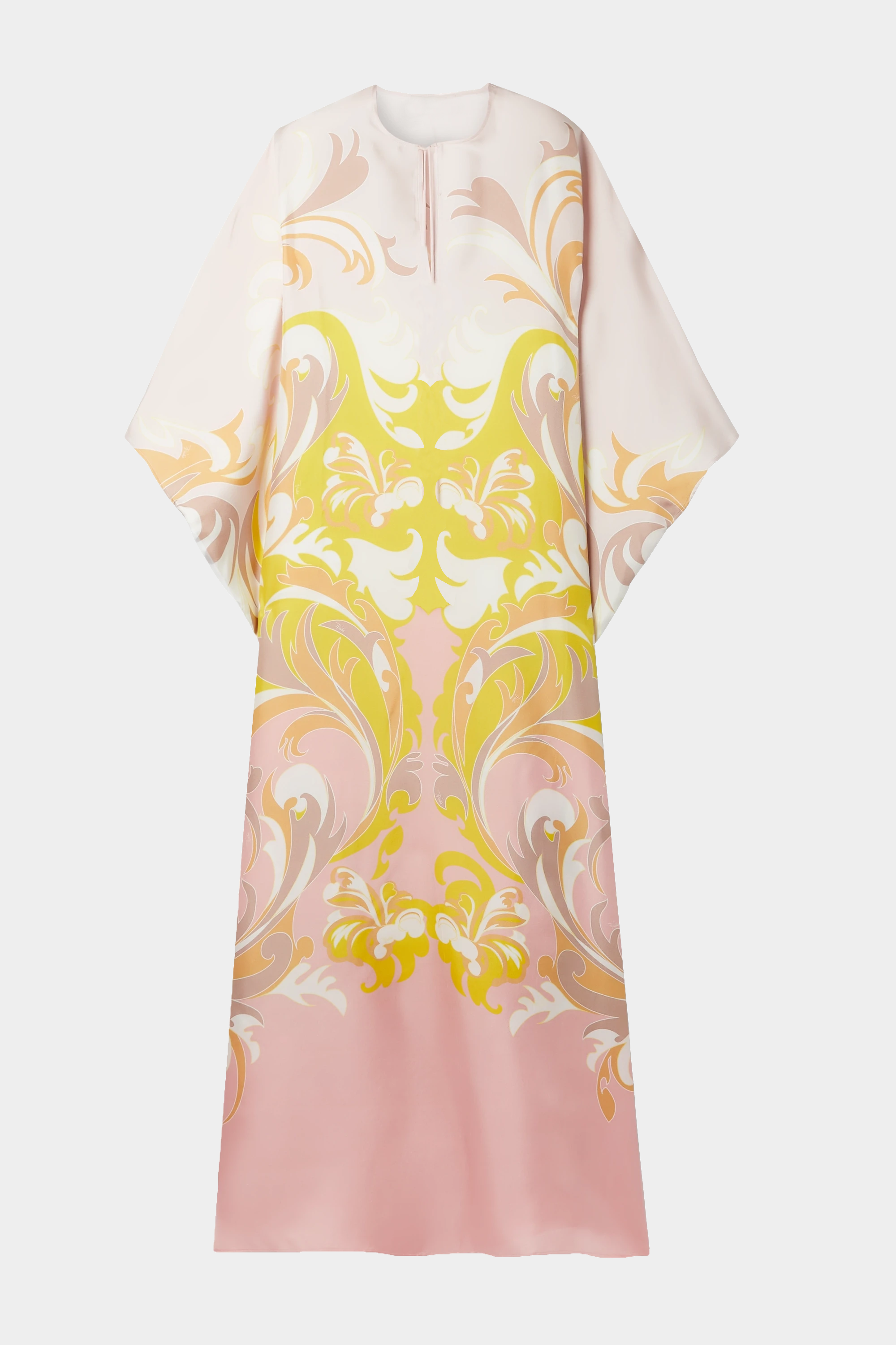 Soft Satin Silk Kaftan, Long Women's Caftan