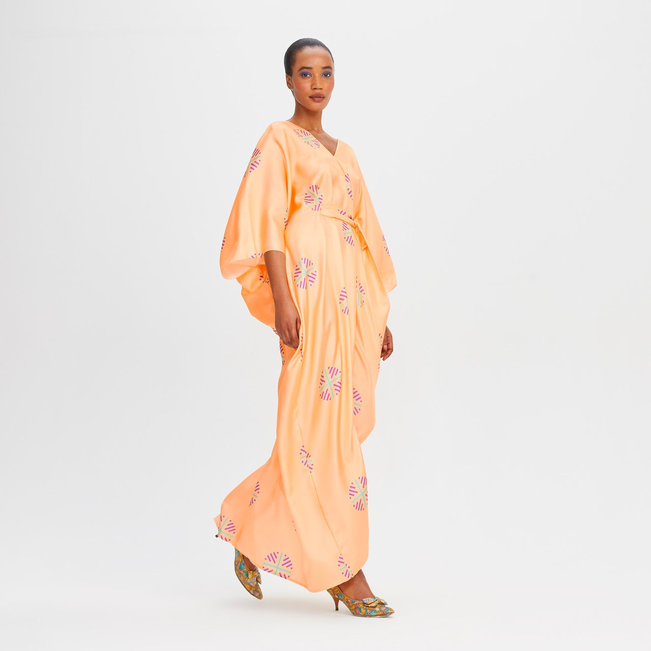 Soft Satin Silk Kaftan, Women's Caftan Dresses