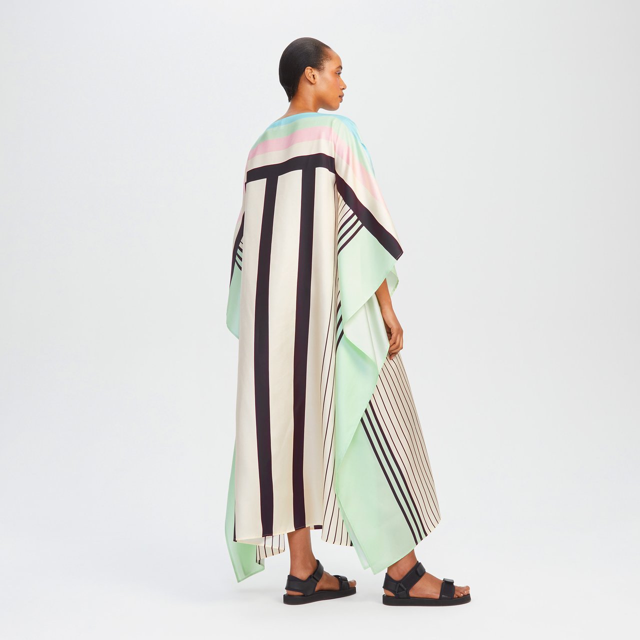 Soft Satin Silk Kaftan, Casual Wear Caftan For Women's