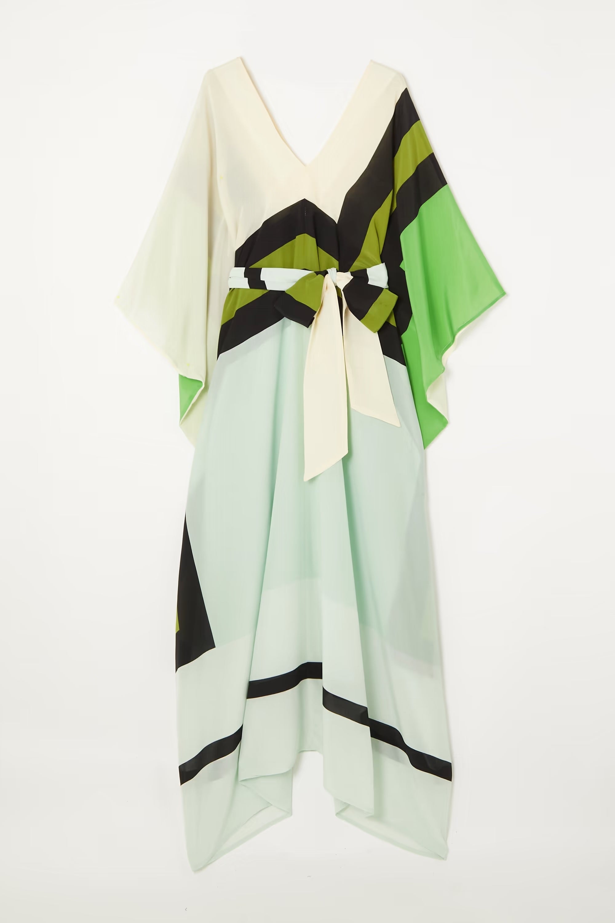 Fancy Caftan, Silk Crepe Long Kaftan For Women's