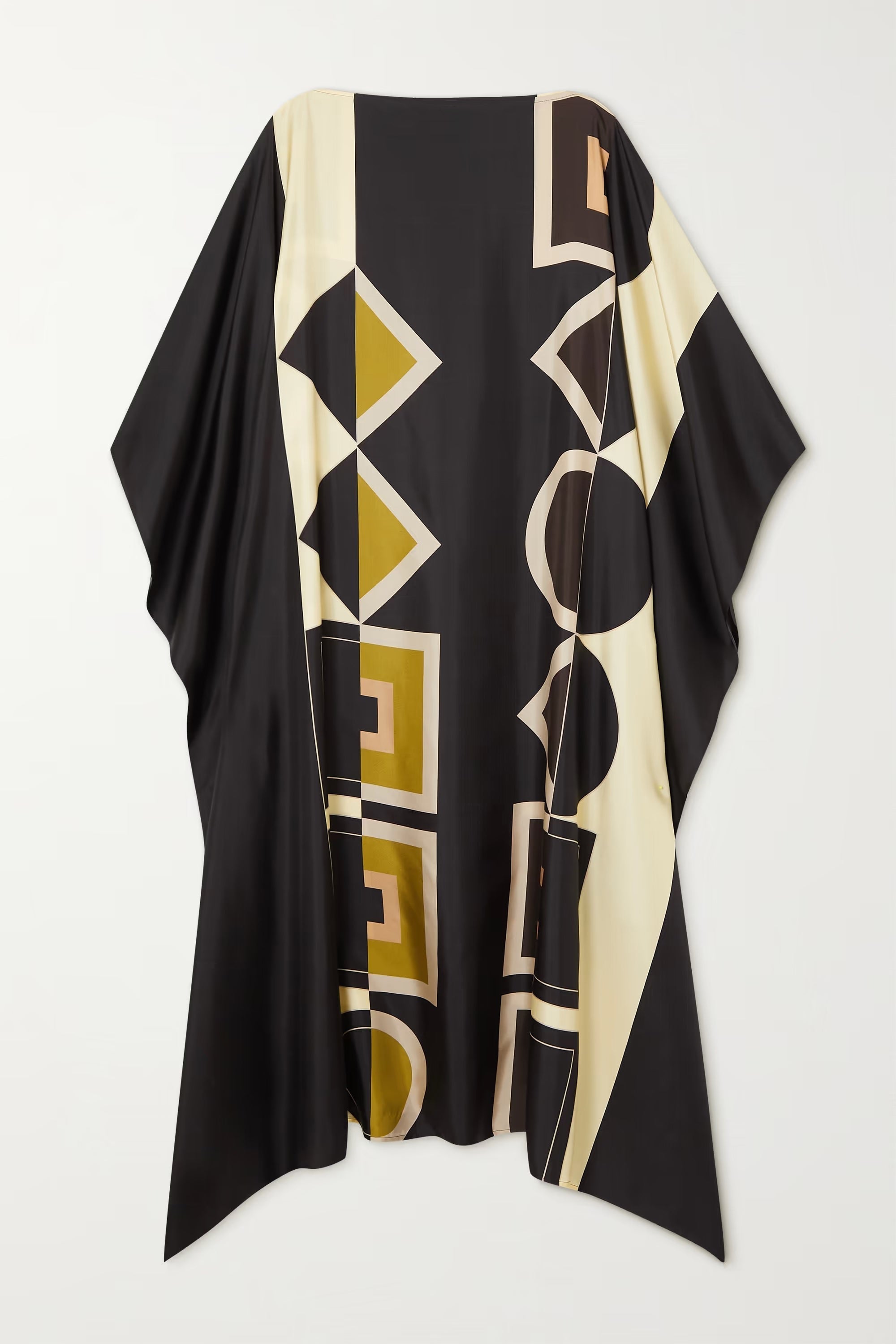 Satin Silk Printed Caftan, Beach Wear Women's Kaftan