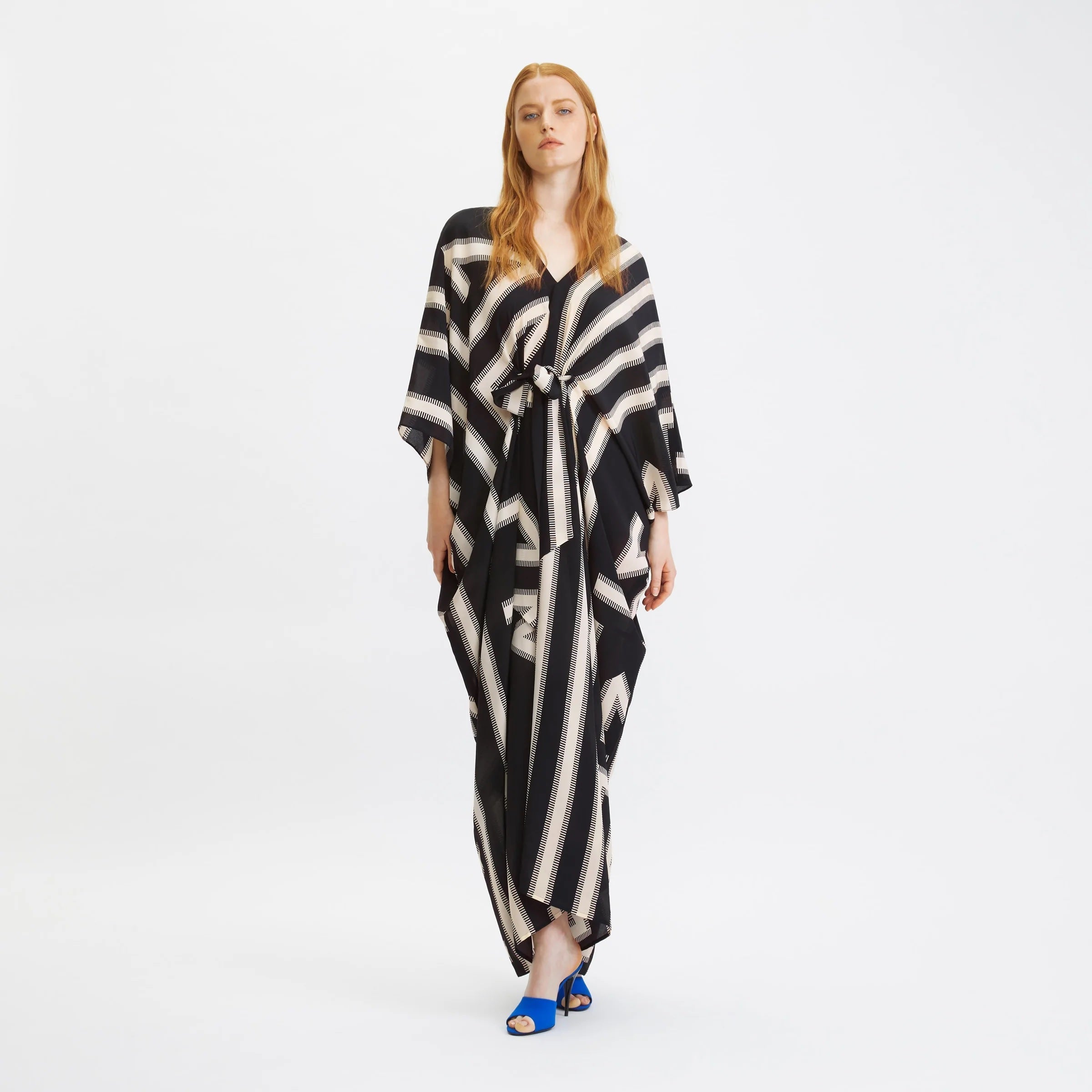 Black Women's French Moss Long Kaftan