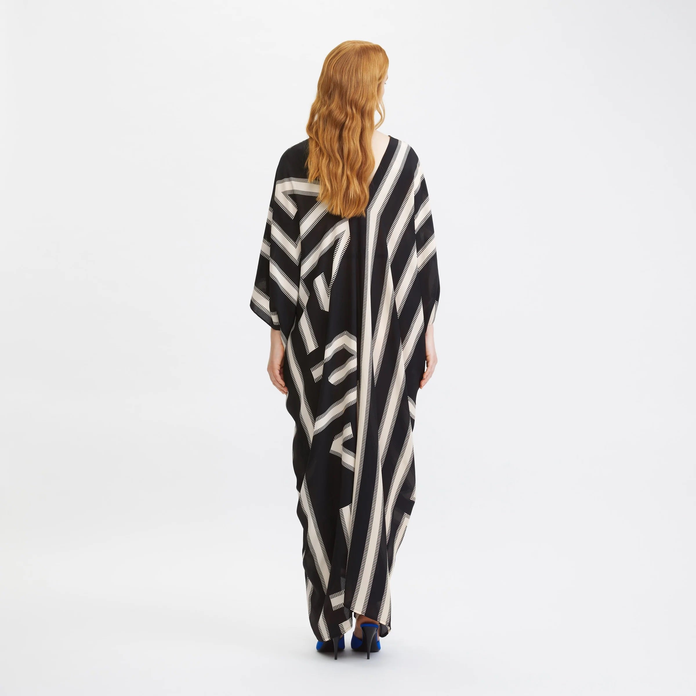 Black Women's French Moss Long Kaftan