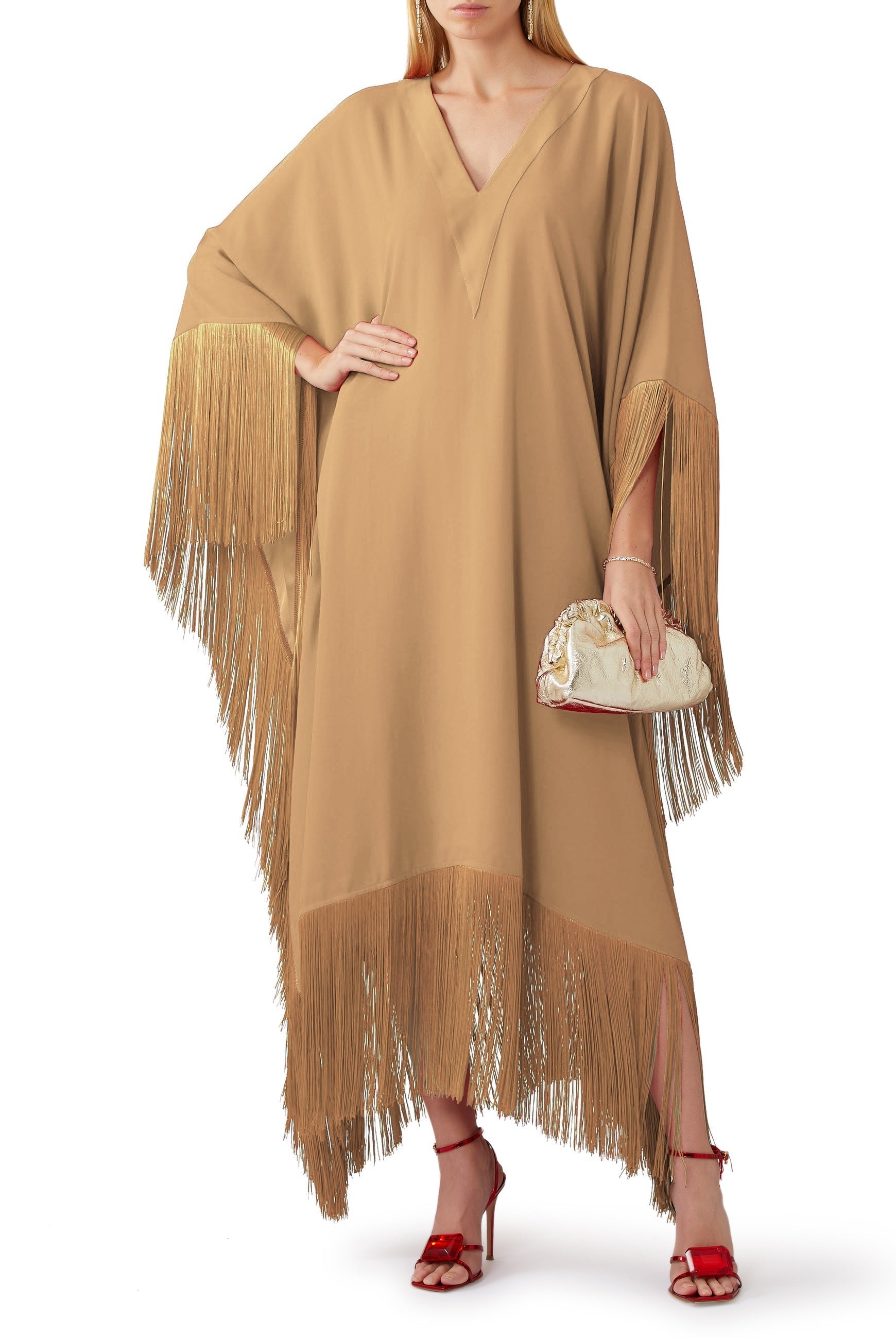 Korean Silk Long Kaftan For Women's, Gift For Her