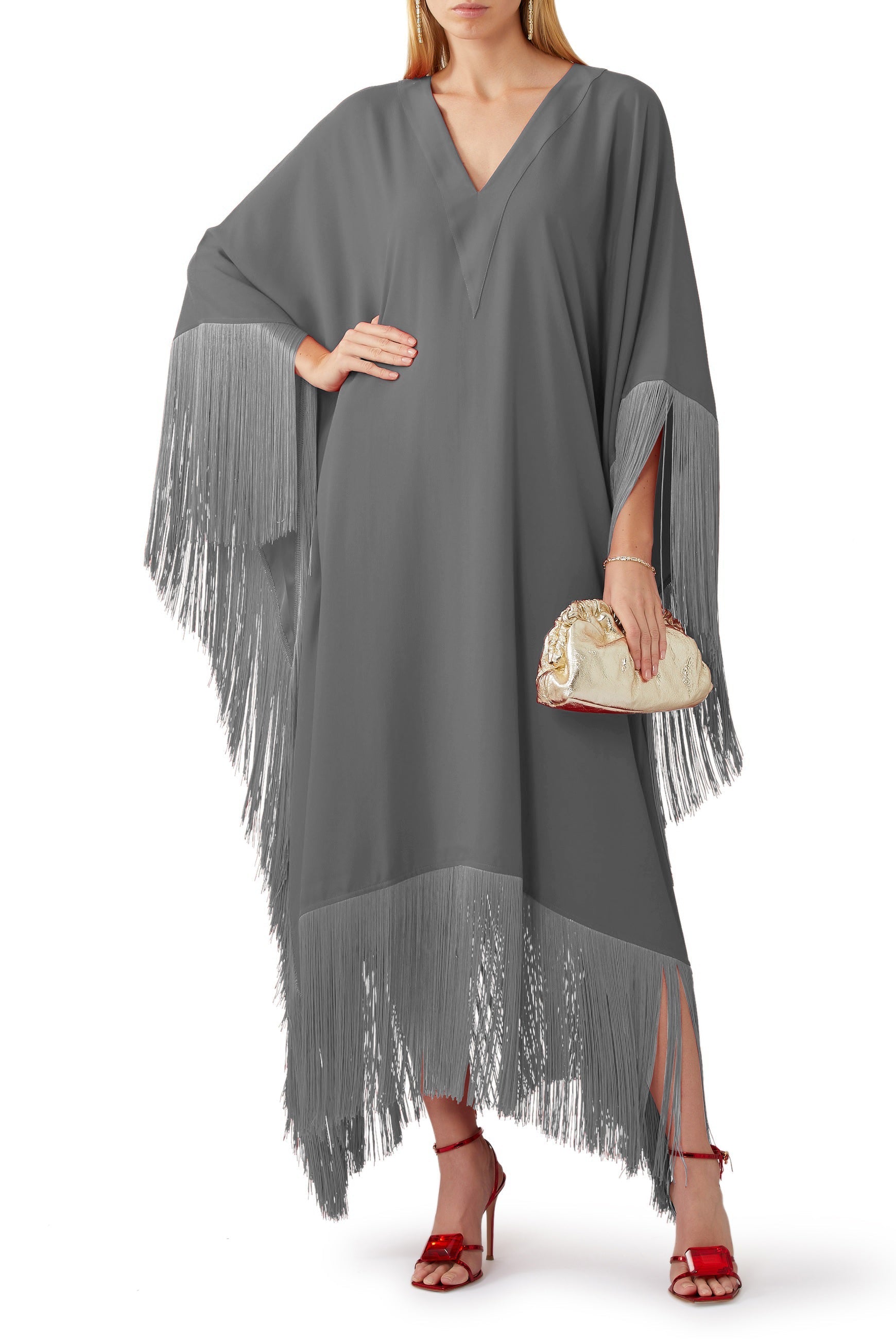 Korean Silk Long Kaftan For Women's, Gift For Her
