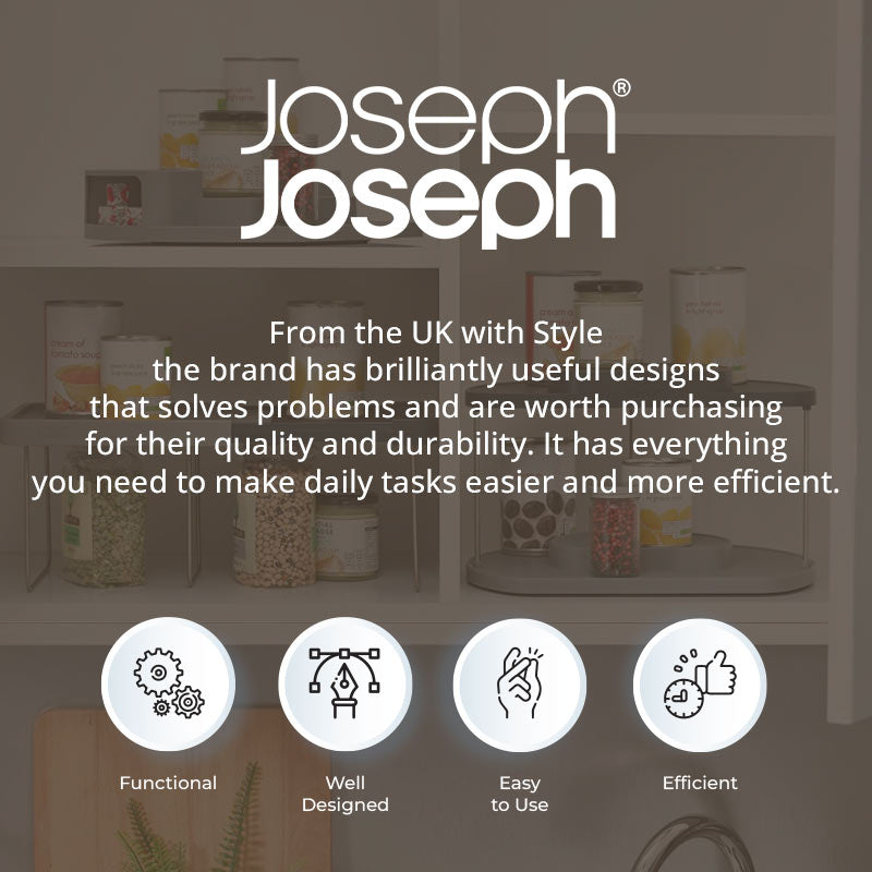 CupboardStore 2 Tier Grey Rotating Organiser