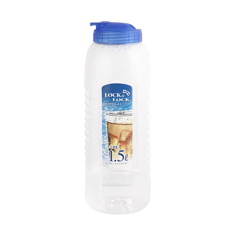 Aqua Easy Grip Plastic Water Bottles| Set Of 2| 1 Liter