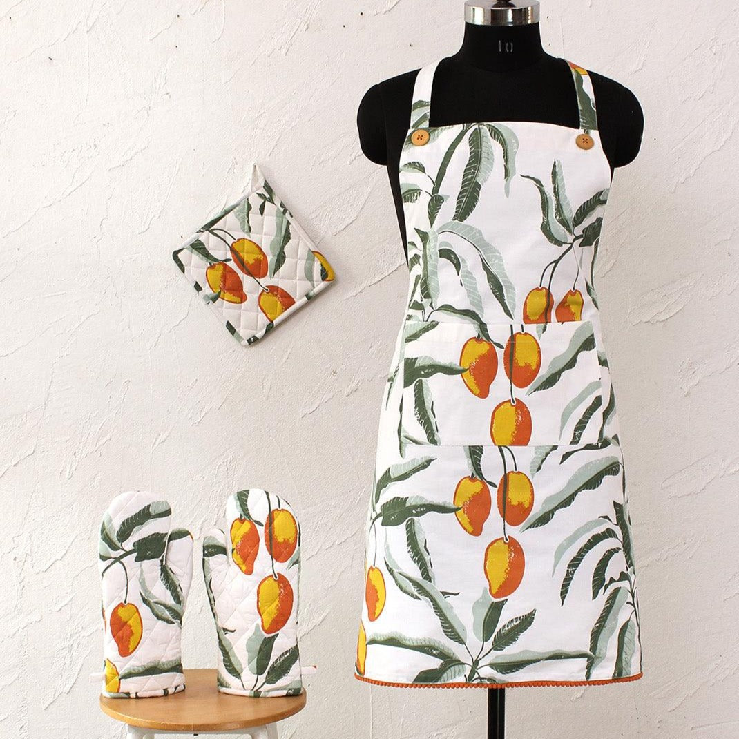 Ambo Apron, Pot Holder & 2 Gloves | Multiple Colors