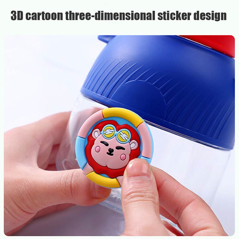 Purple Cartoon Kids Sipper Bottle