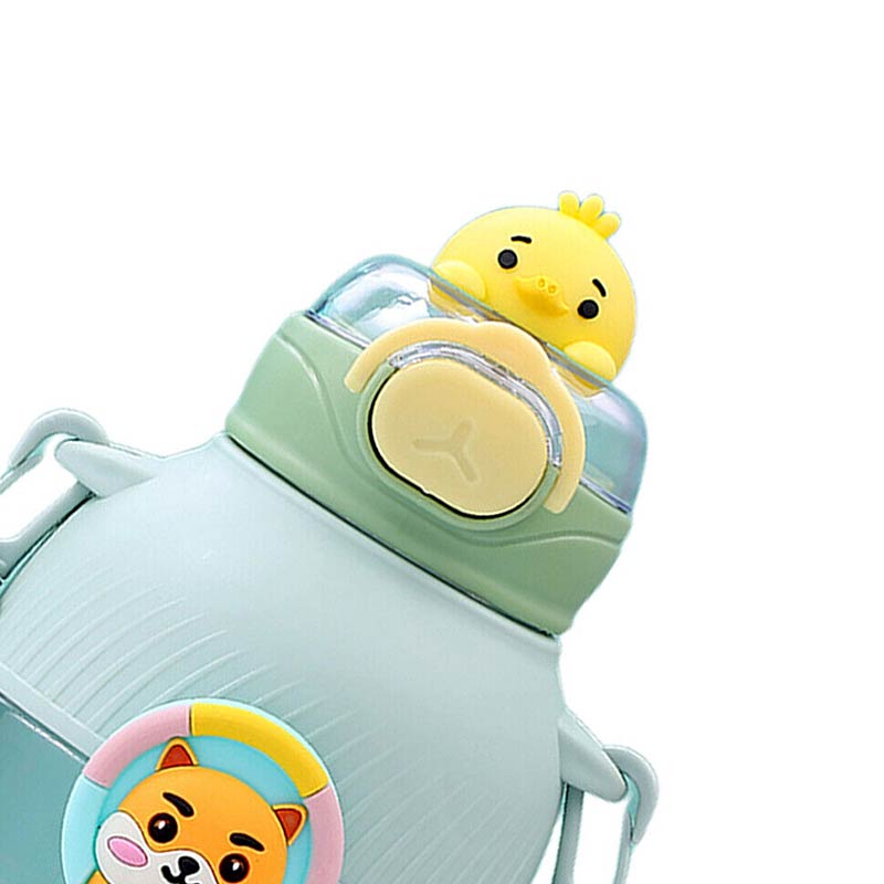Green Cartoon Kids Sipper Bottle