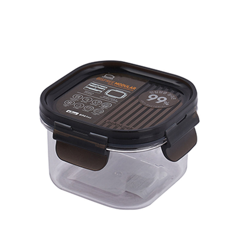 Square Bisfree Modular Food Storage Container | 260ml | Single, Set of 2