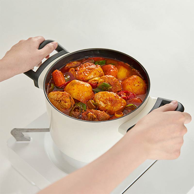 LocknLock Decore Ivory Casserole | Safe for all cooktops |  2.9 Litres