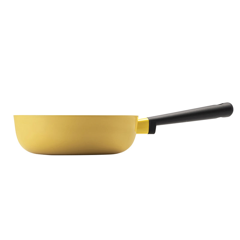 LocknLock Decore Yellow Wok | 9 Inches |Safe for all cooktops