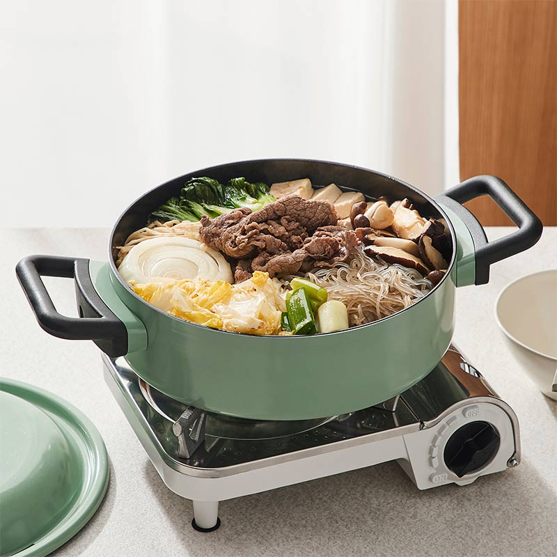 LocknLock Decore Green Casserole | Safe for all cooktops  | 3 Litres
