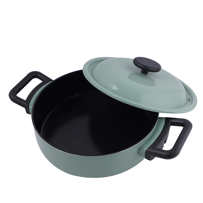LocknLock Decore Green Casserole | Safe for all cooktops  | 3 Litres