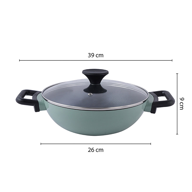 LocknLock Decore Mint Kadai | Safe for all cooktops | 10 Inches
