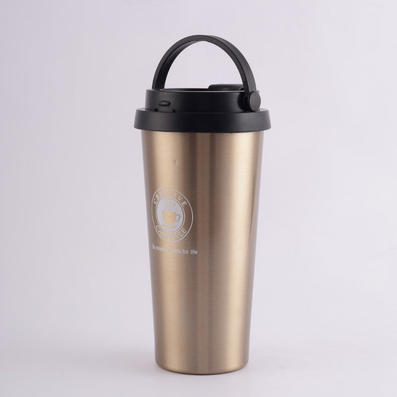 Stainless Steel Gold Vacuum Flask