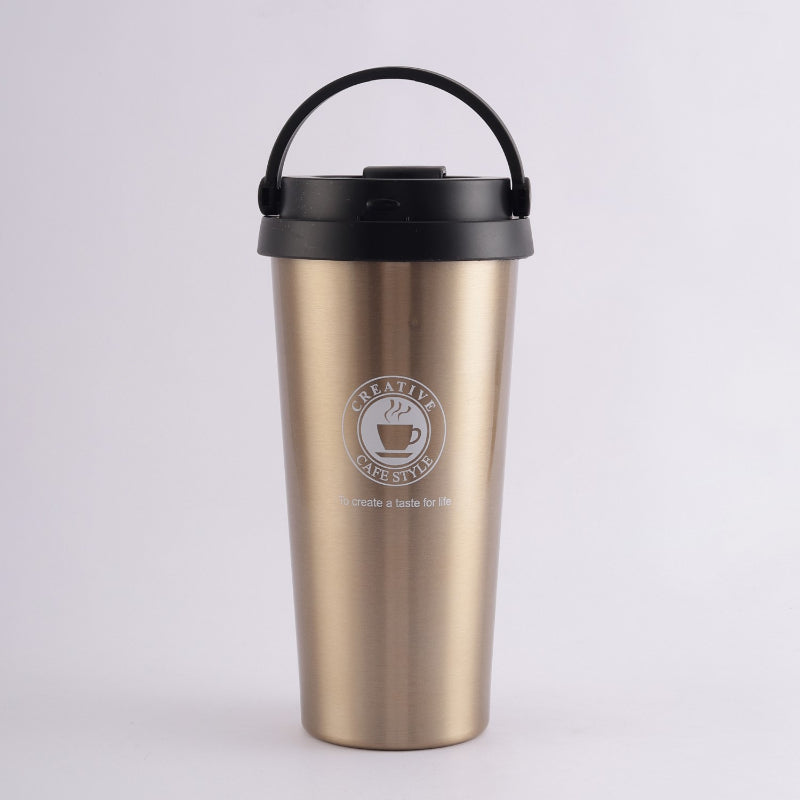 Stainless Steel Gold Vacuum Flask