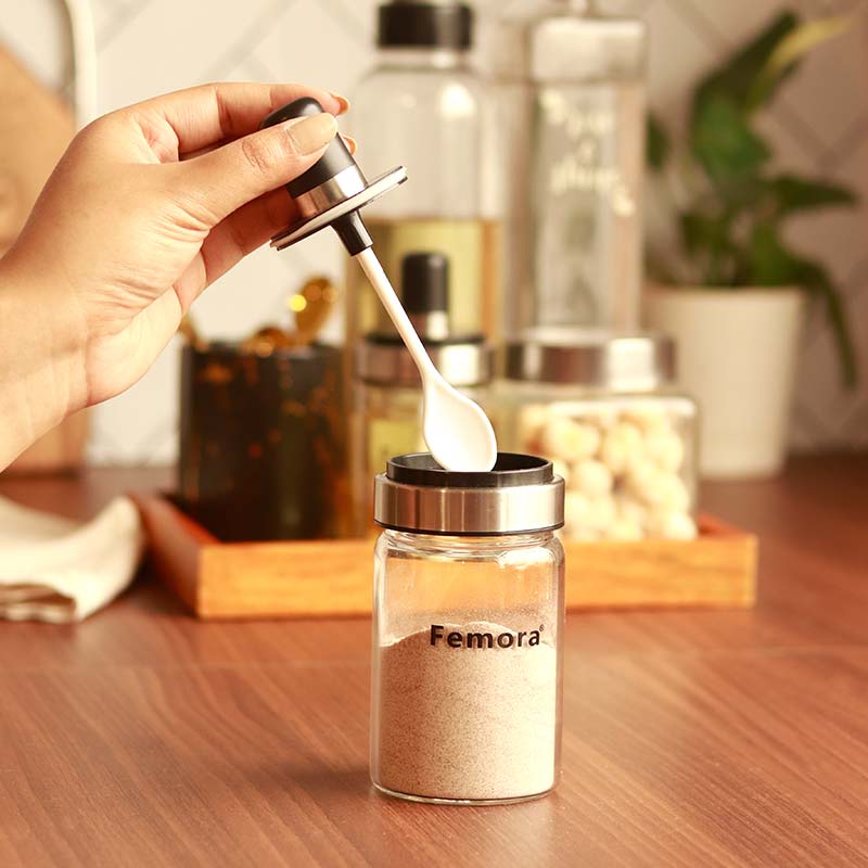 Borosilicate Glass Spoon Jar | 250 ml