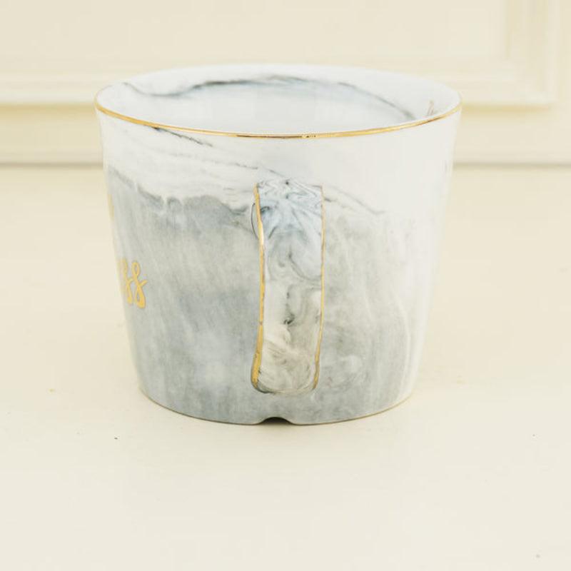 Bone China Pink Marble Finish Mug  |300ml | Multiple Colors
