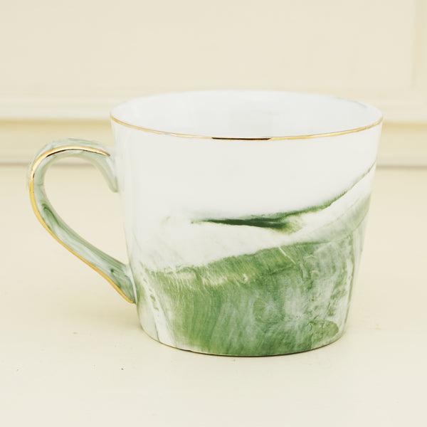 Boss Babe | Bone China Green Marble Finish Mug | Single Piece |  300ml