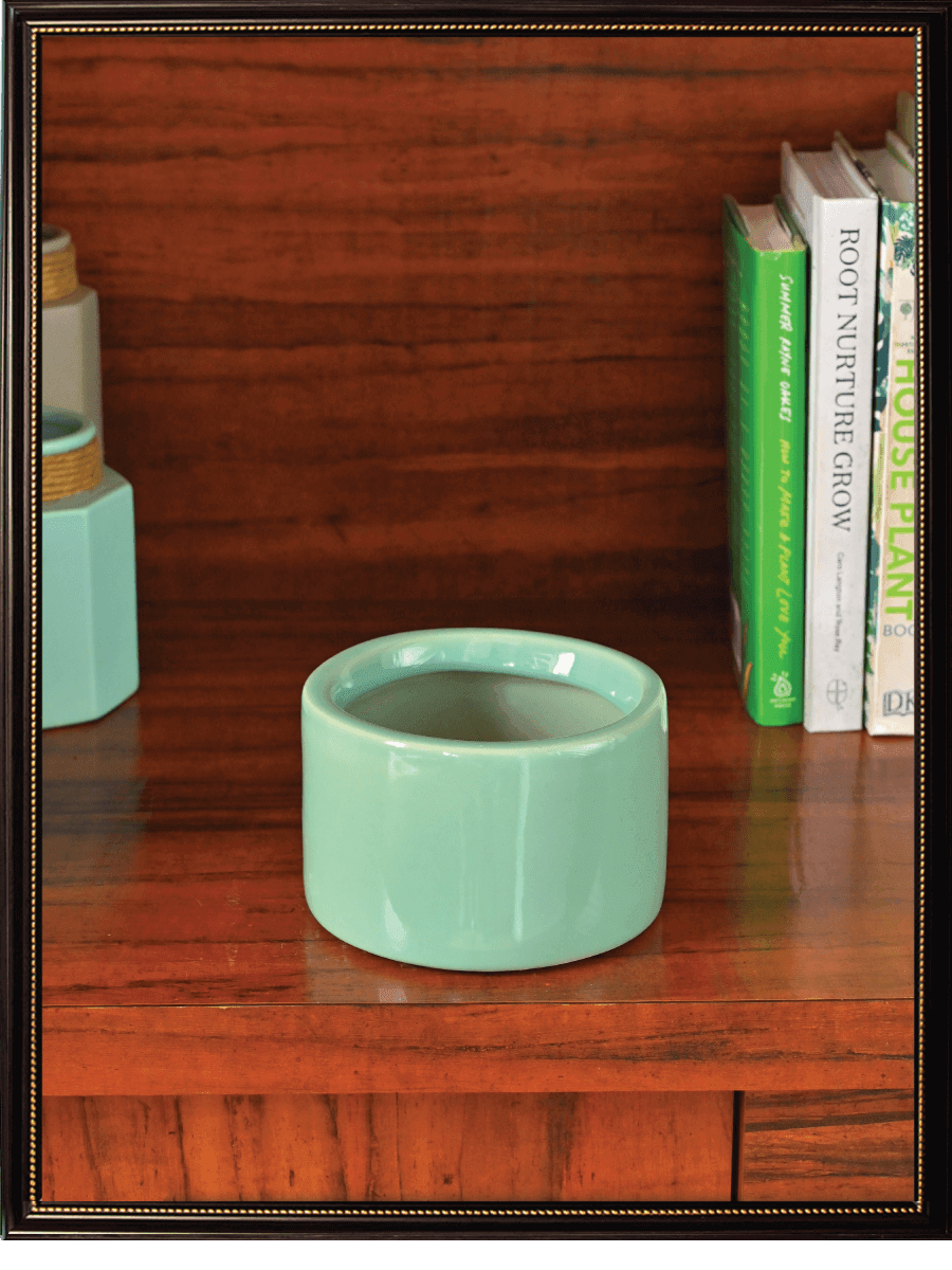Aqua Green Ceramic Pot
