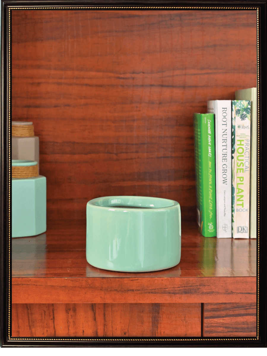 Aqua Green Ceramic Pot