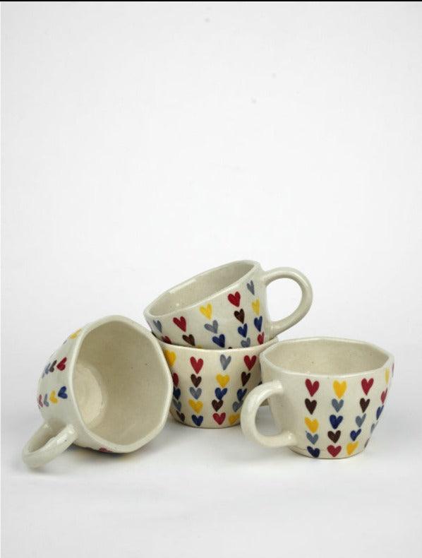 Artsy Designer Ceramic Cups | Set of 2 & 4