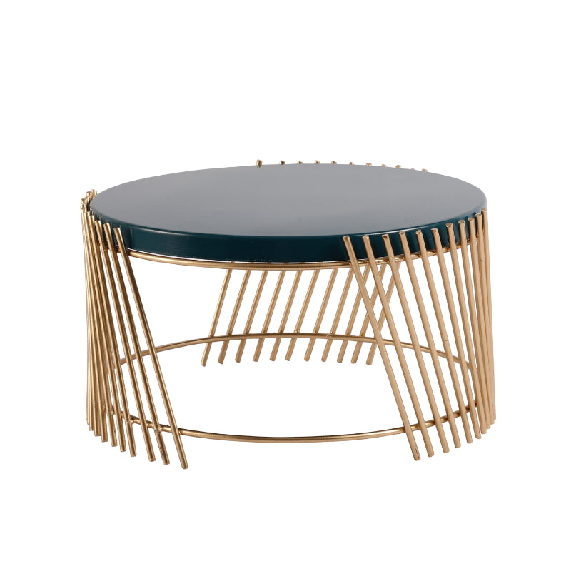 Turquoise & Gold Decorative Metal Cake Stand
