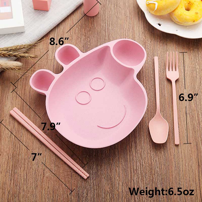 Baby Pink Peppa Pig Plate Set