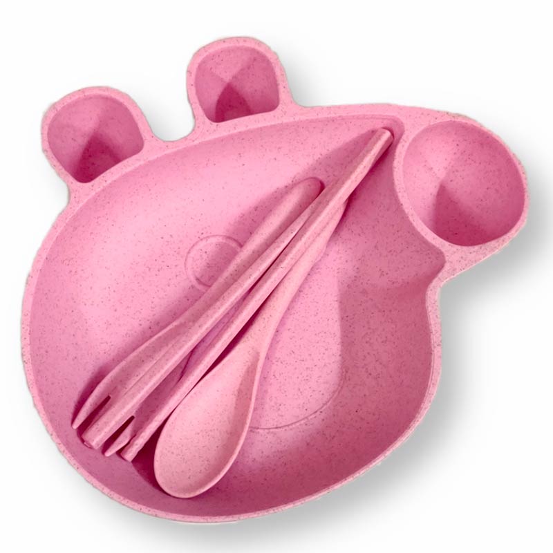 Baby Pink Peppa Pig Plate Set