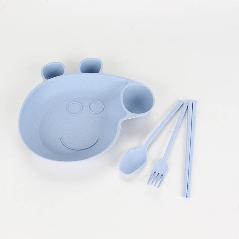 Blue Peppa Pig Plate set