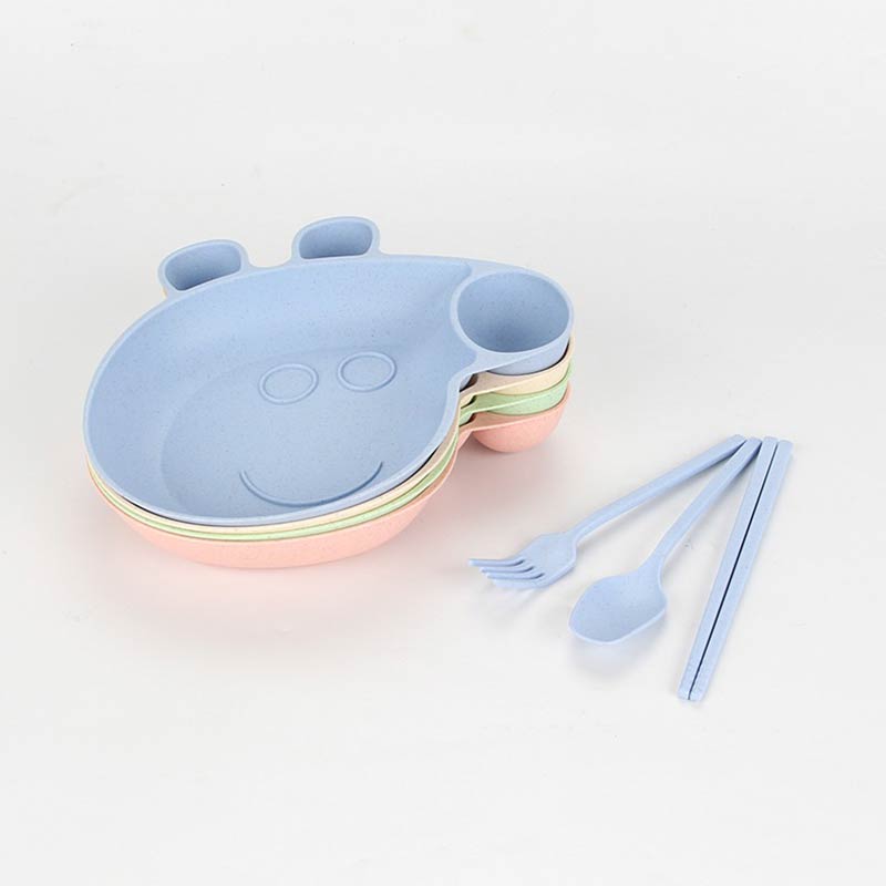 Blue Peppa Pig Plate set